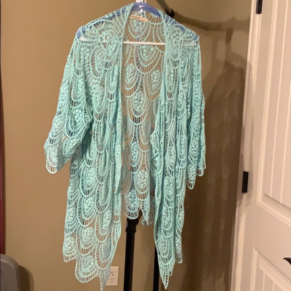 Origami lace cardigan (L)